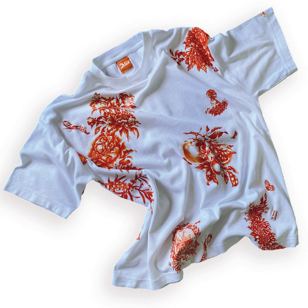 T-shirt imprimé Toile de Jouy