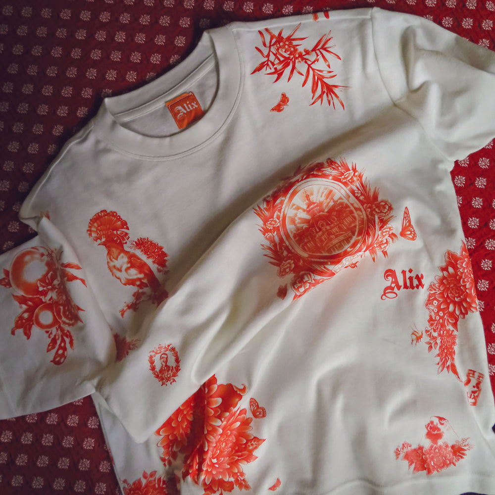 T-shirt imprimé Toile de Jouy